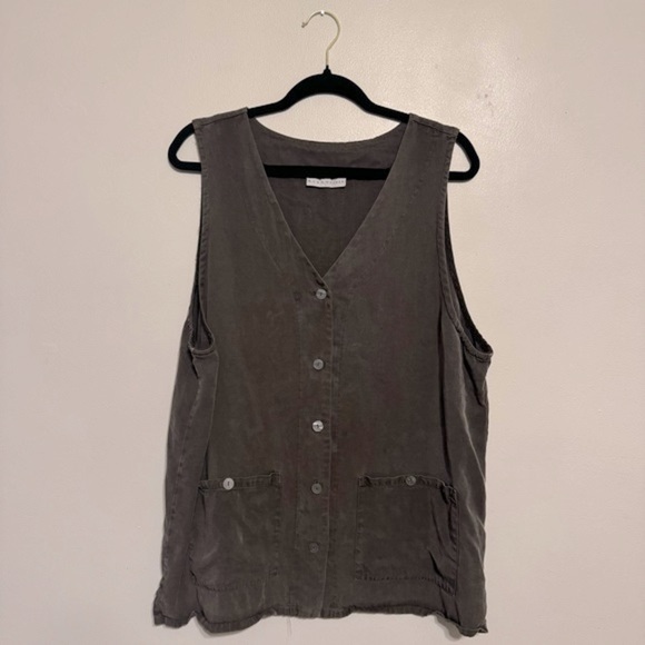 Bryn Walker Vest Sleeveless Top Lagenlook - Size L - Picture 1 of 4